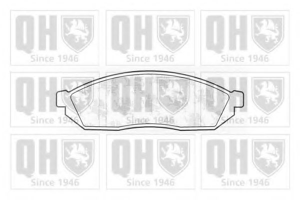 Комплект тормозных колодок, дисковый тормоз QUINTON HAZELL BP191