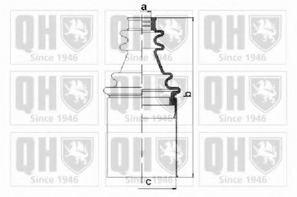 Комплект пылника, приводной вал QUINTON HAZELL QJB1127