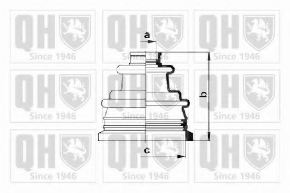 Комплект пылника, приводной вал QUINTON HAZELL QJB2231