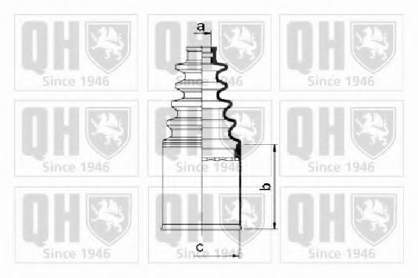 Комплект пылника, приводной вал QUINTON HAZELL QJB2666