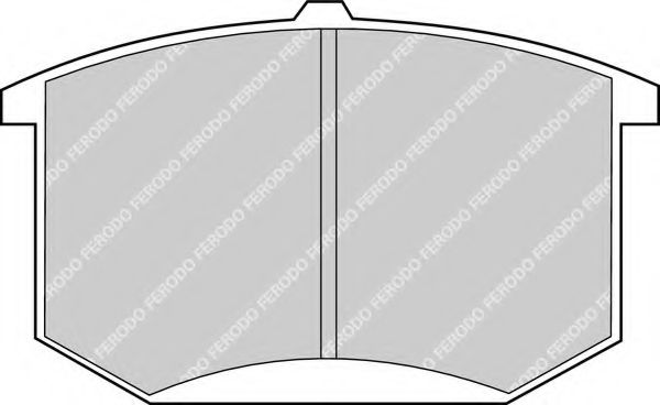 Комплект тормозных колодок, дисковый тормоз FERODO FDB141