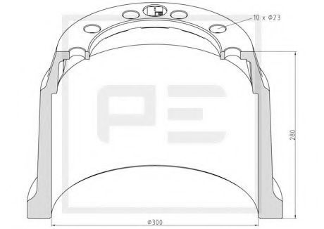 Тормозной барабан AUGER 31175