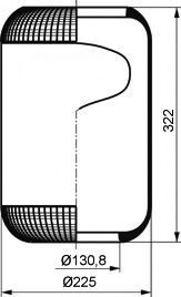 Кожух пневматической рессоры PE Automotive 9113