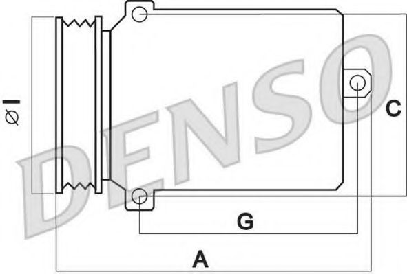 Компрессор, кондиционер DENSO DCP02090