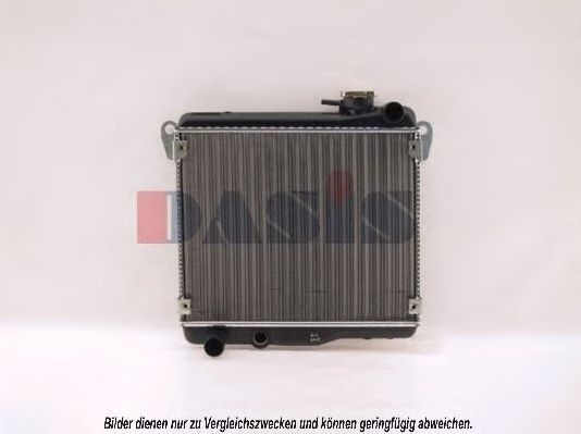 Радиатор, охлаждение двигателя NISSENS 61880