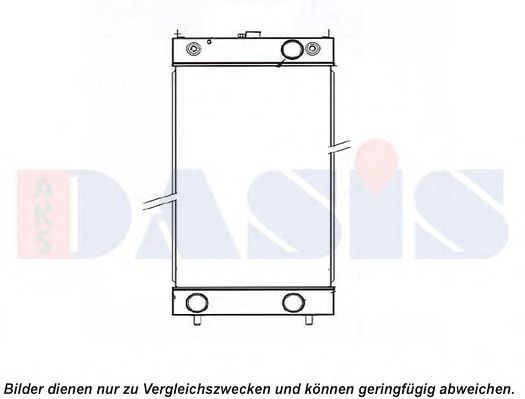 Радиатор, охлаждение двигателя AKS DASIS 450098N