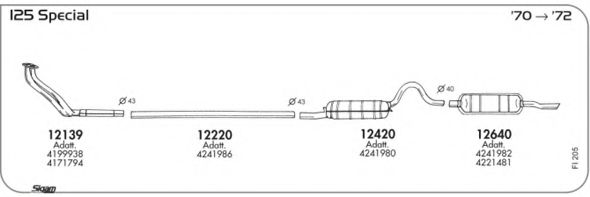 Система выпуска ОГ AKS DASIS SGFI205