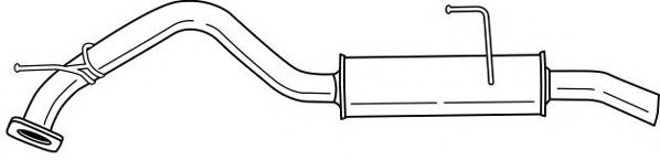 Глушитель выхлопных газов конечный AKS DASIS SG41625