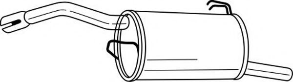 Глушитель выхлопных газов конечный AKS DASIS SG37637