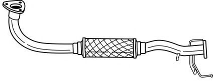 Труба выхлопного газа AKS DASIS SG34119