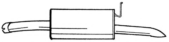 Глушитель выхлопных газов конечный AKS DASIS SG25683