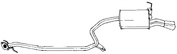 Глушитель выхлопных газов конечный AKS DASIS SG24612