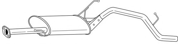 Глушитель выхлопных газов конечный AKS DASIS SG21613