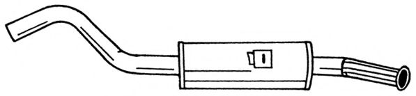 Глушитель выхлопных газов конечный AKS DASIS SG16617