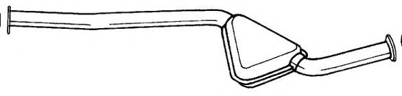 Средний глушитель выхлопных газов AKS DASIS SG12454