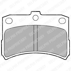 Комплект тормозных колодок, дисковый тормоз DELPHI LP1547
