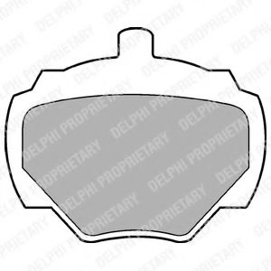 Комплект тормозных колодок, дисковый тормоз ROADHOUSE 6551