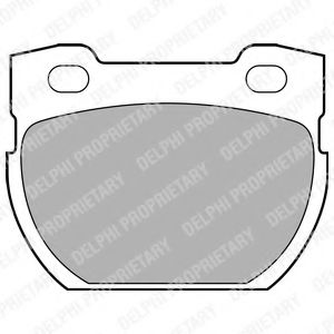 Комплект тормозных колодок, дисковый тормоз DELPHI LP1847