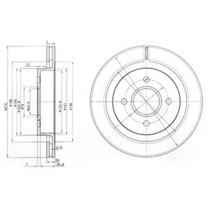 Тормозной диск DELPHI BG2758