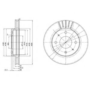 Тормозной диск DELPHI BG2763