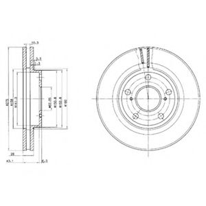 Тормозной диск DELPHI BG2782