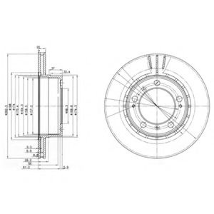 Тормозной диск DELPHI BG3410