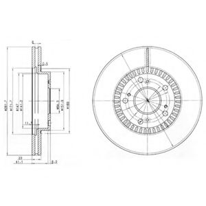 Тормозной диск DELPHI BG3720