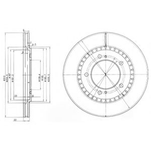 Тормозной диск DELPHI BG3821