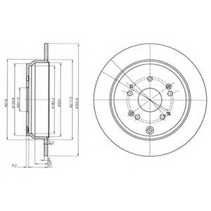 Тормозной диск DELPHI BG4064