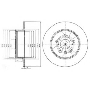 Тормозной диск DELPHI BG4156