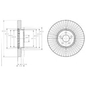 Тормозной диск DELPHI BG9105