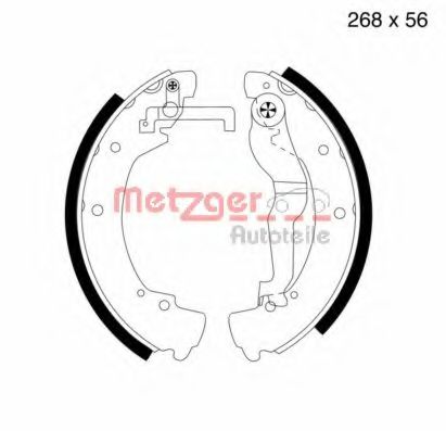 Комплект тормозных колодок METZGER MG 548