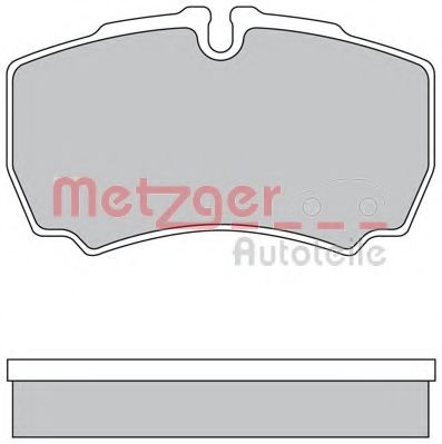 Комплект тормозных колодок, дисковый тормоз METZGER 1170226