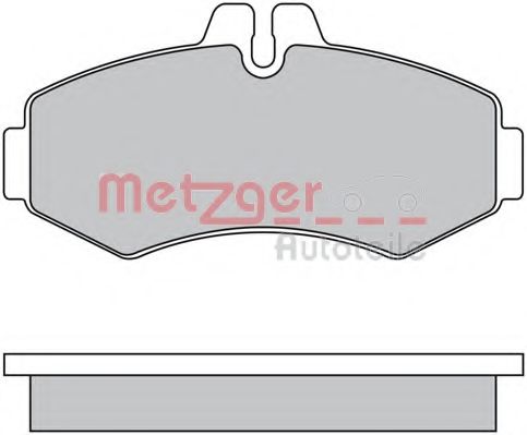 Комплект тормозных колодок, дисковый тормоз METZGER 1170303