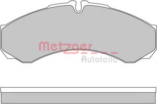 Комплект тормозных колодок, дисковый тормоз METZGER 1170608