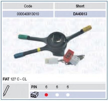 Выключатель на колонке рулевого управления MAGNETI MARELLI 40813