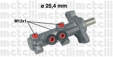 Главный тормозной цилиндр METELLI 05-0618