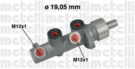 Главный тормозной цилиндр METELLI 05-0472