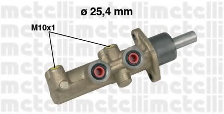 Главный тормозной цилиндр METELLI 05-0481