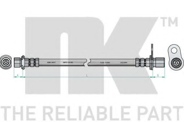 Тормозной шланг NK 8545169