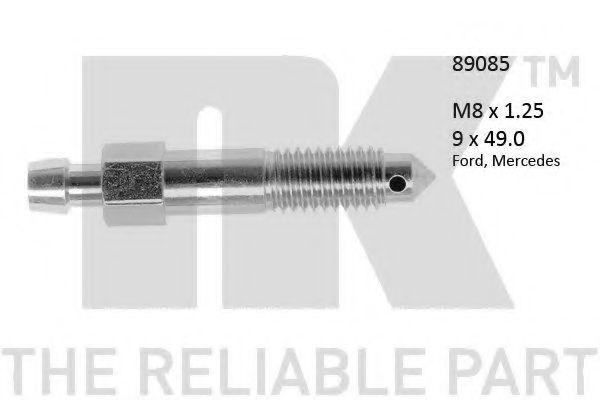 Болт воздушного клапана / вентиль NK 89085