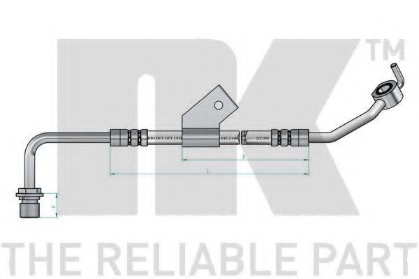 Тормозной шланг NK 852575
