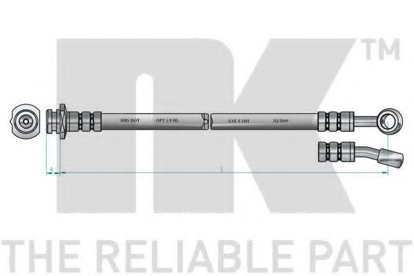 Тормозной шланг NK 852258