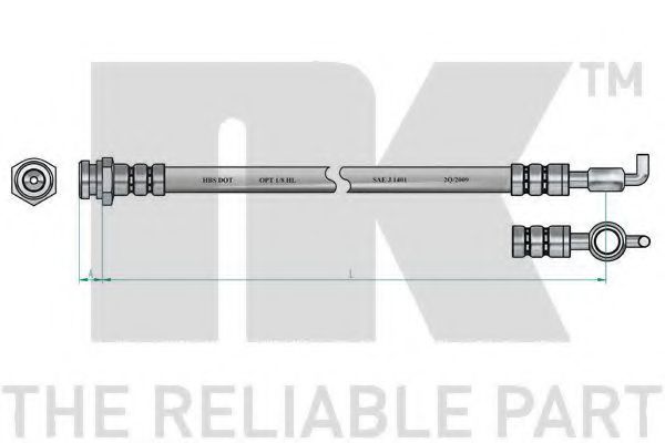 Тормозной шланг NK 853215