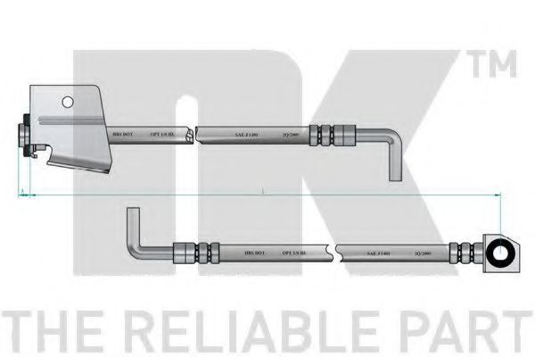 Тормозной шланг NK 859312