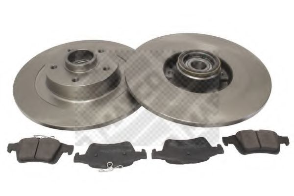 Комплект тормозов, дисковый тормозной механизм MAPCO 47170