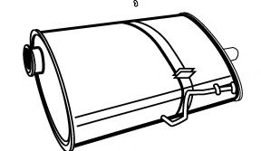 Глушитель выхлопных газов конечный FONOS 615205