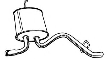 Глушитель выхлопных газов конечный FONOS 617572