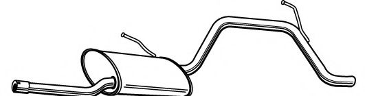 Глушитель выхлопных газов конечный FONOS 617462