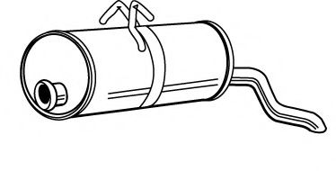 Глушитель выхлопных газов конечный FONOS 615393